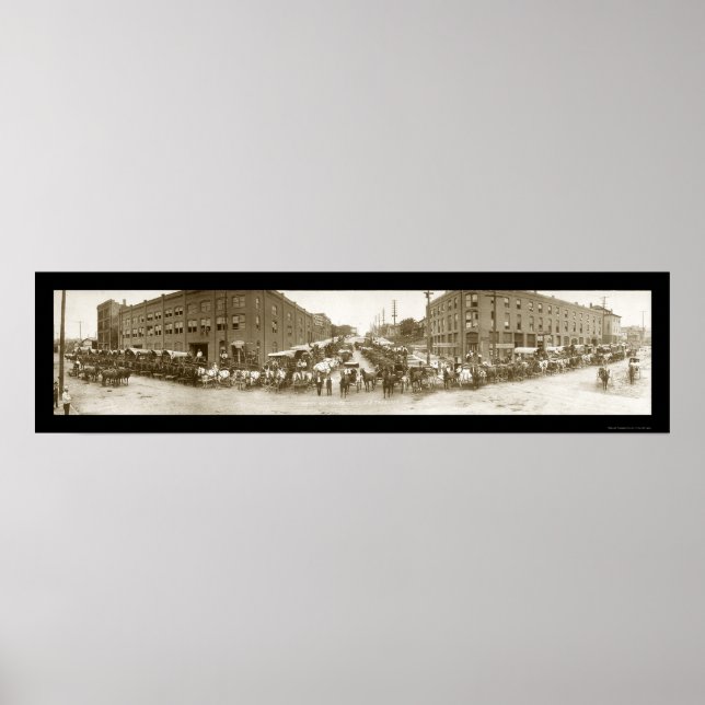 Omaha Merchants Foto 1908 Poster (Vorne)