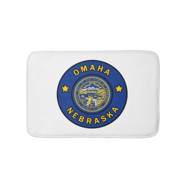 Omaha Nebraska Badematte (Vorderseite)