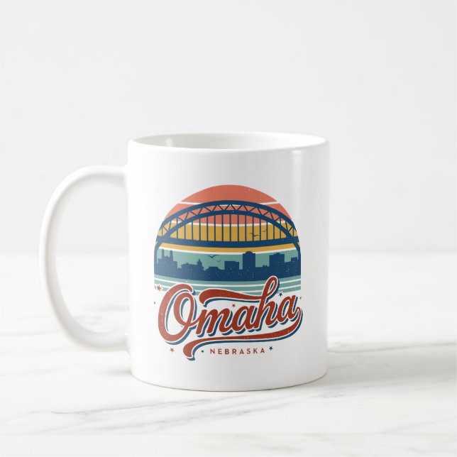 Omaha Nebraska Bob Kerrey Brücke Kaffeetasse (Links)