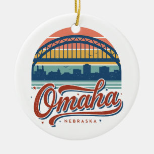 Omaha Nebraska Bob Kerrey Brücke Keramik Ornament