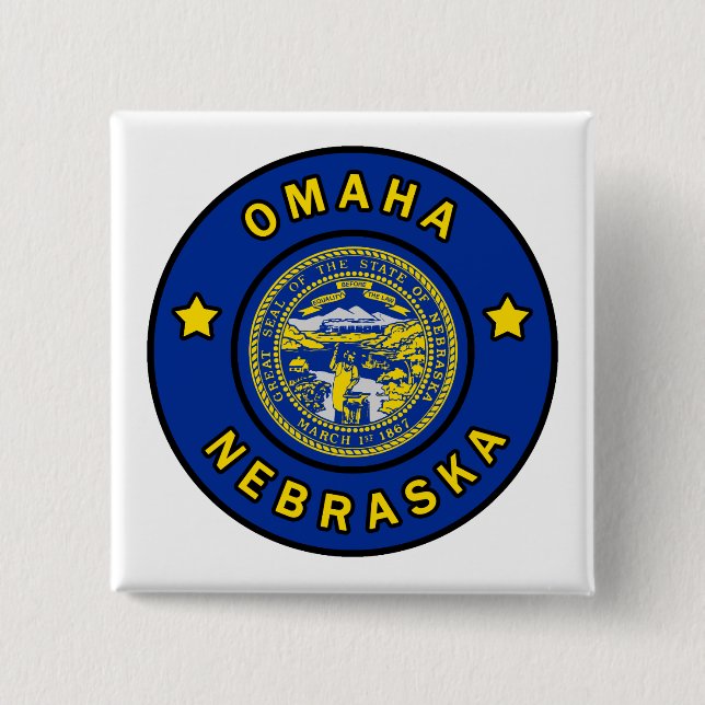 Omaha Nebraska Button (Vorderseite)