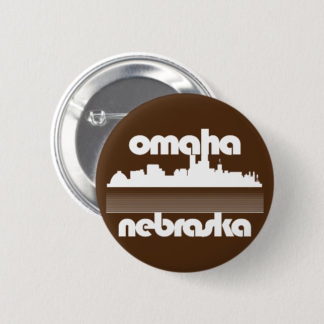 Omaha Nebraska Button (Vorne & Hinten)