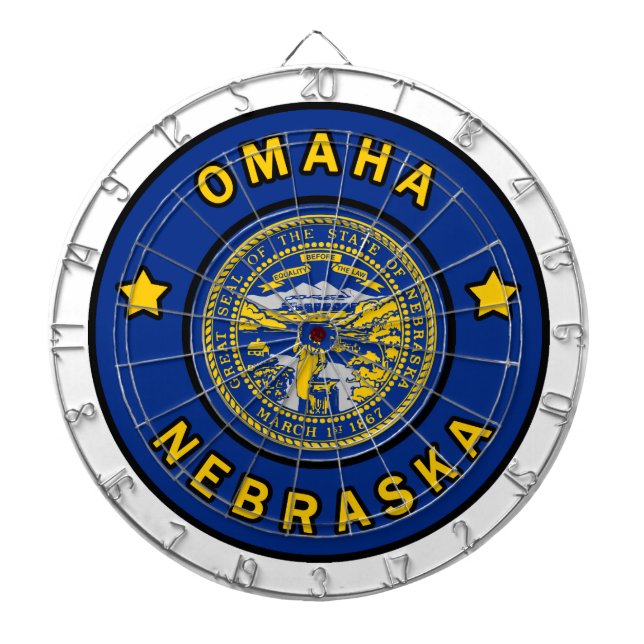 Omaha Nebraska Dartscheibe (vorne)