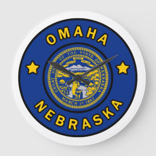 Omaha Nebraska Große Wanduhr