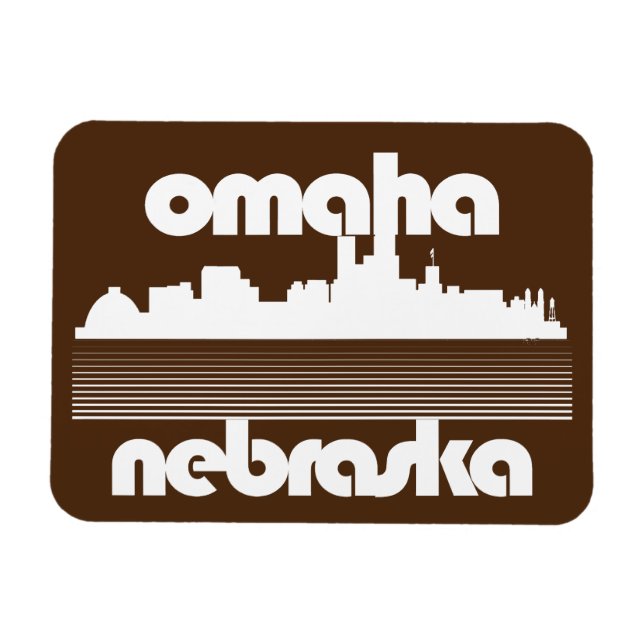 Omaha Nebraska Magnet (Horizontal)