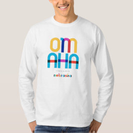 Omaha Nebraska Mitte des Jahrhunderts, Pop Art, T-Shirt