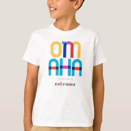 Omaha Nebraska Mitte des Jahrhunderts, Pop Art, T-Shirt
