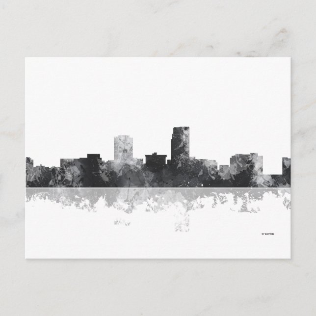 OMAHA NEBRASKA SKYLINE POSTKARTE (Vorderseite)