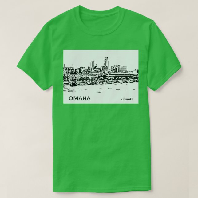 Omaha Nebraska T-Shirt (Design vorne)