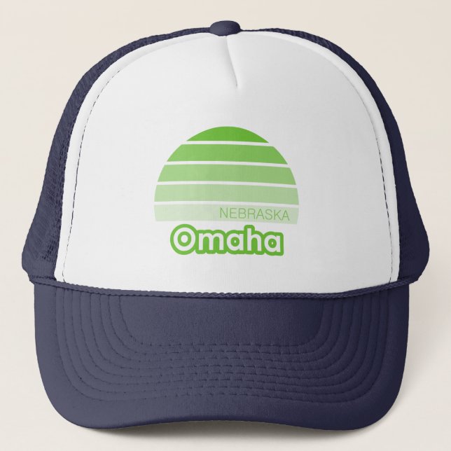 Omaha Nebraska Truckerkappe (Vorderseite)