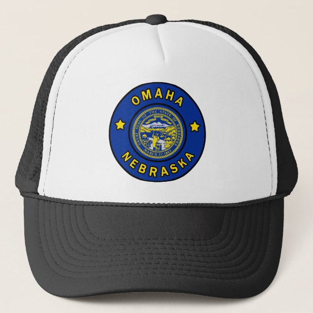 Omaha Nebraska Truckerkappe (Vorderseite)
