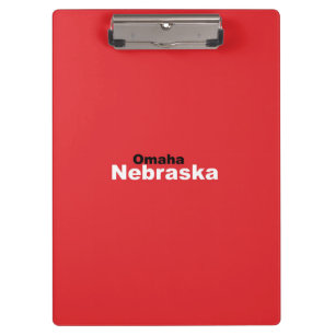 Omaha, Nebraska Zwischenablage Klemmbrett