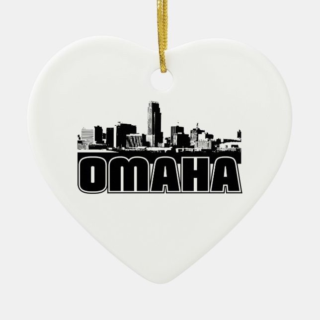 Omaha-Skyline Keramikornament (Vorne)