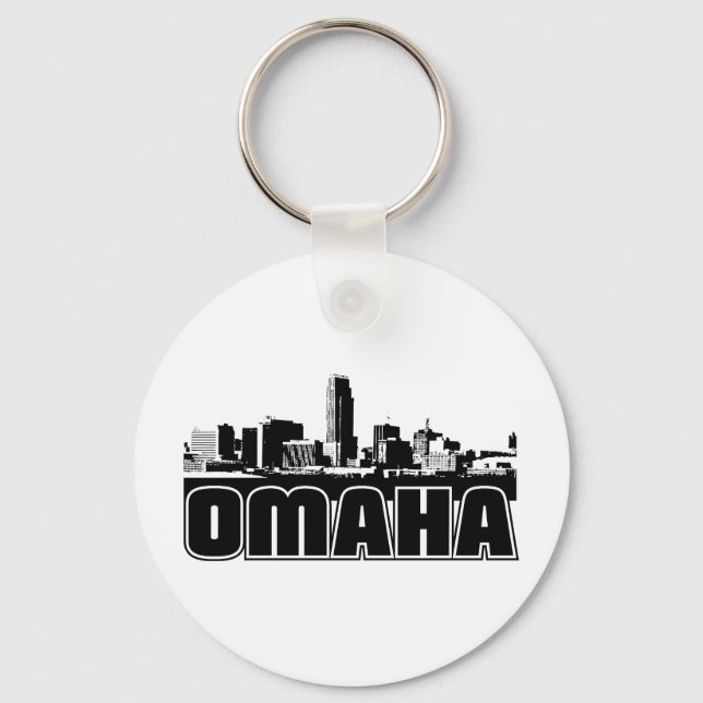 Omaha Skyline Schlüsselanhänger (Vorderseite)