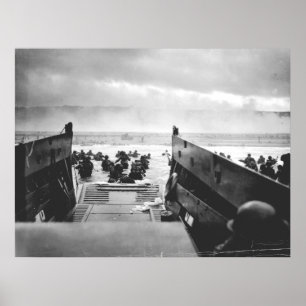 Omaha-Strand, Normandie, Invasionstag 1944 Poster