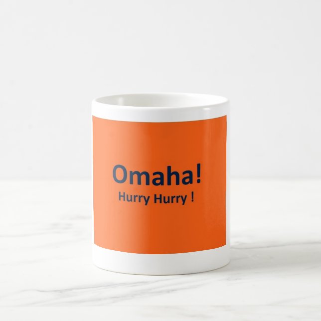 OMAHA ! TASSE de café de HÂTE de HÂTE pour des (Centre)