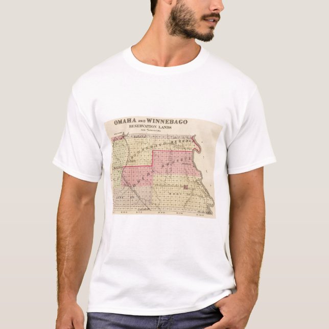 Omaha- und Winnebago-Reservierungen in Nebraska T-Shirt (Vorderseite)
