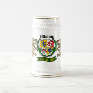 O'Mahony/Mahony Irish Shield Beer Stein Bierglas