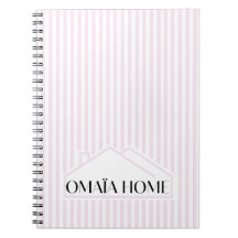 OMAÏA HOME Minimal House Logo Notizbuch