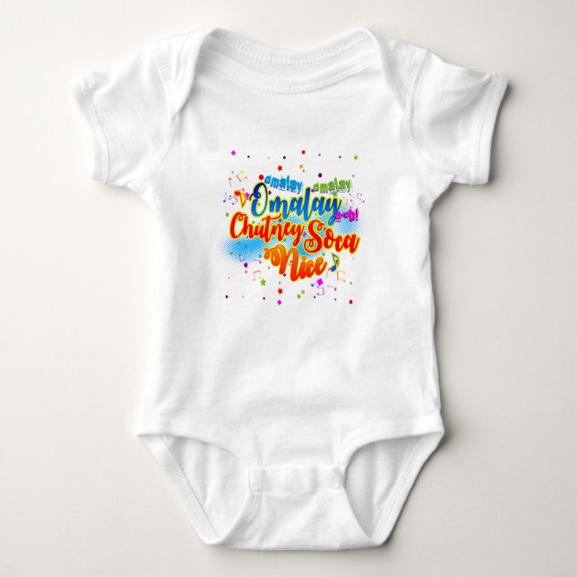 Omalay Chutney Soca Nice Baby Strampler (Vorderseite)