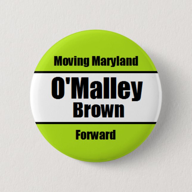 O'Malley-Brown Kampagnen-Knopf Button (Vorderseite)