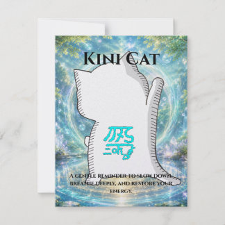 Omamori Card #003 – Kini Cat | Healing • Recovery Karte
