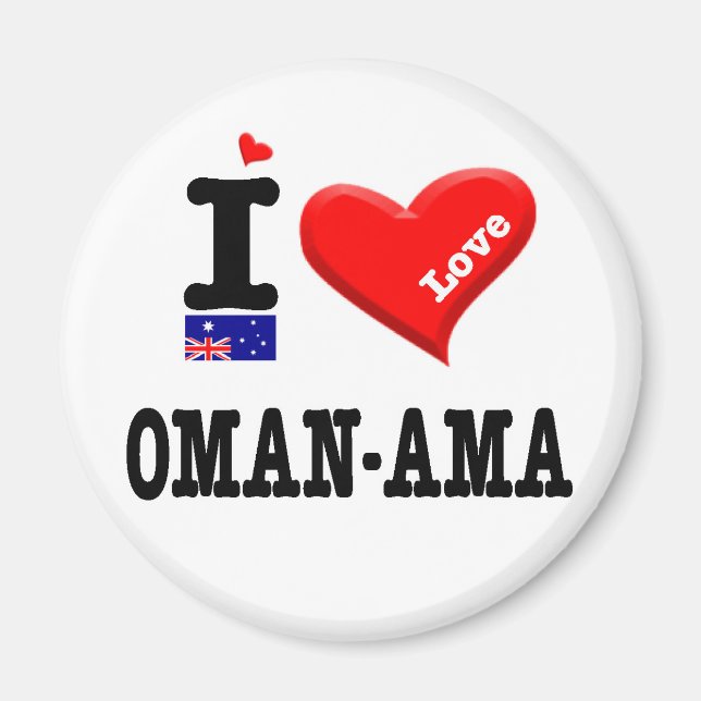 OMAN-AMA - I-Liebe Magnet (Vorne)