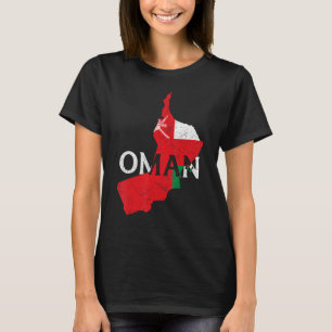 Oman Country Map Flag Proud Omani Patriotic T-Shirt