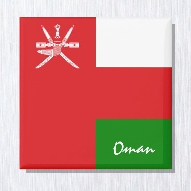Oman Flag & Asia Ferien-/Sportfans Magnet (Von Creator hochgeladen)