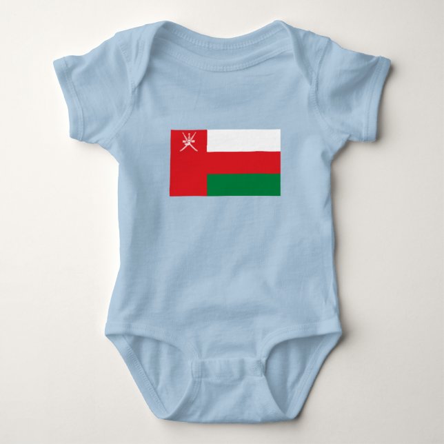 Oman Flag Baby Strampler (Vorderseite)