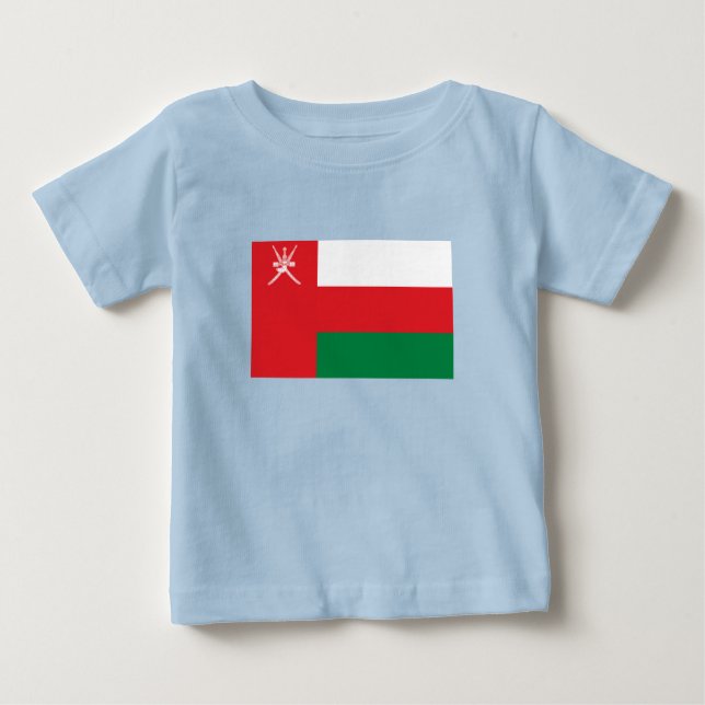 Oman Flag Baby T-shirt (Vorderseite)