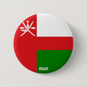 Oman Flag Charming Patriotic Button