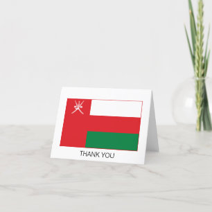 Oman Flag Dankeskarte