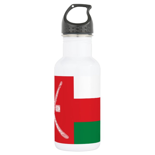 Oman Flag Edelstahlflasche (Vorderseite)