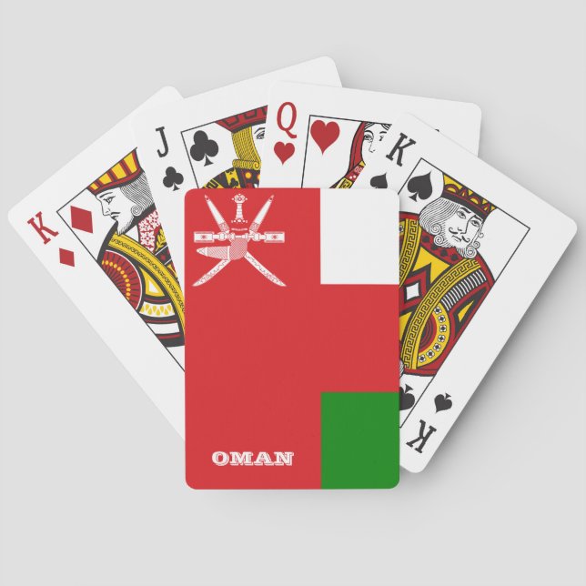 Oman Flag Games, Oman Spielkarten (Rückseite)
