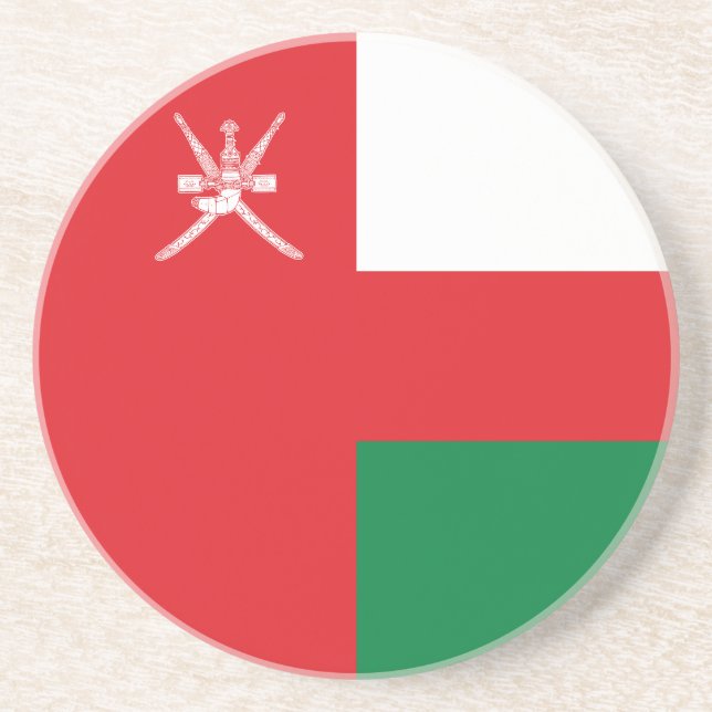 Oman Flag Getränkeuntersetzer (Vorne)