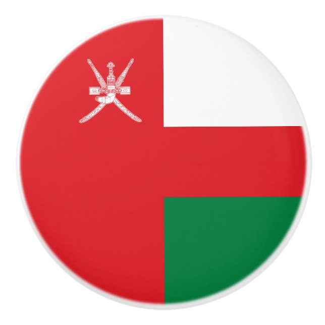 Oman Flag Keramikknauf (Vorderseite)