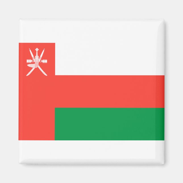 Oman Flag Magnet (Vorne)