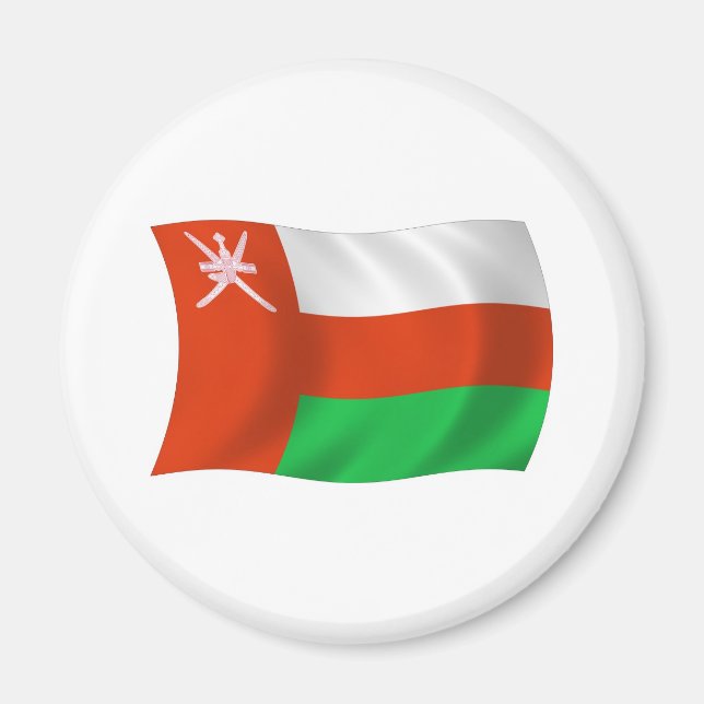 Oman Flag Magnet (Vorne)