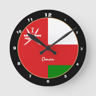 Oman Flag, Oman trendy Zuhause /design clock Runde Wanduhr