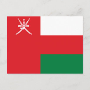 Oman Flag Postkarte