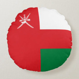 Oman Flag Rundes Kissen