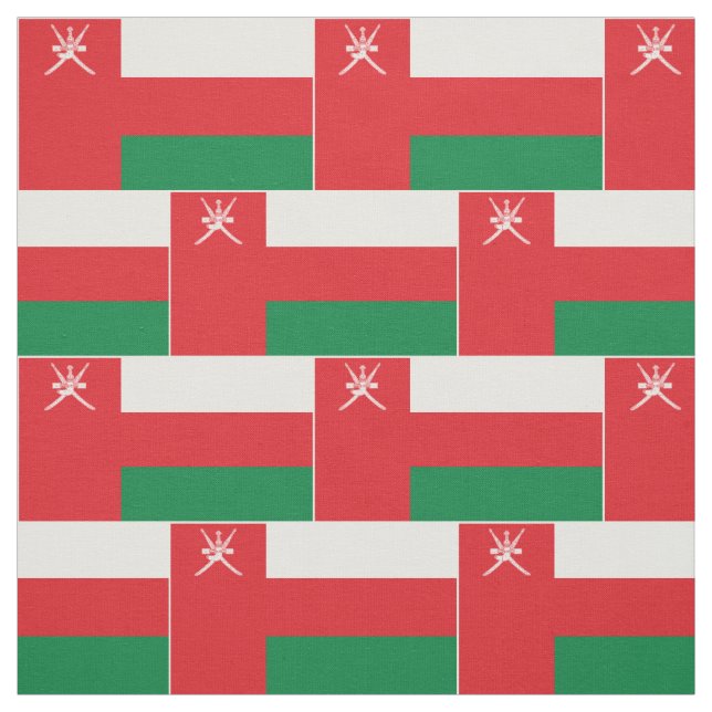 Oman Flag Stoff (Muster)