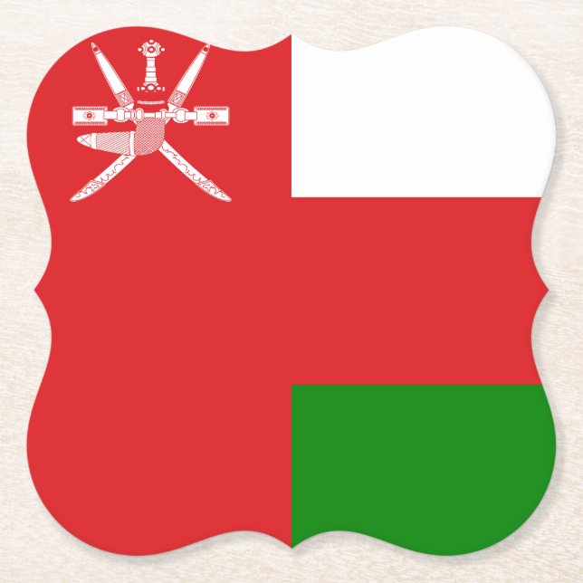 Oman Flag Untersetzer (Vorderseite)