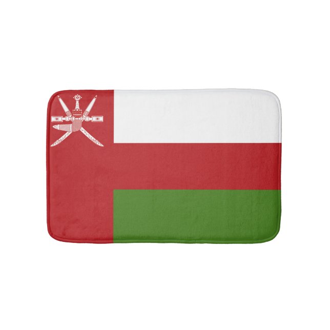 Oman-Flagge Badematte (Vorderseite)