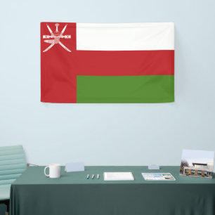 Oman-Flagge Banner