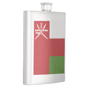 Oman-Flagge Flachmann