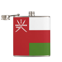 Oman-Flagge Flachmann
