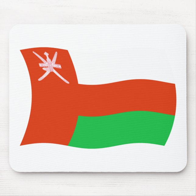 Oman-Flagge-Mauspad Mousepad (Vorne)