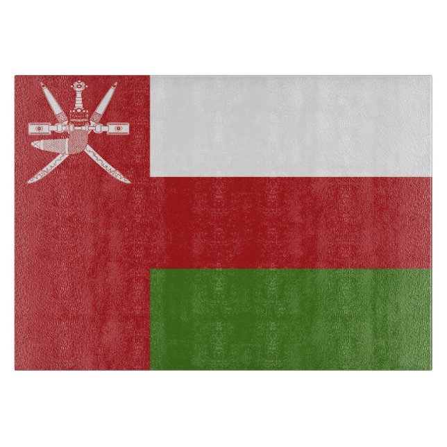 Oman-Flagge Schneidebrett (Vorderseite)